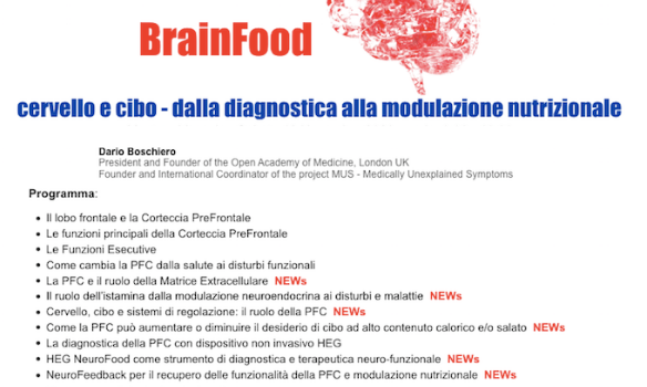 .nuova frontiera NEUROFOOD come la PFC controlla le richieste nutritive | Elisa  Srls